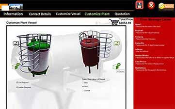 Product Configurator for pressure tank