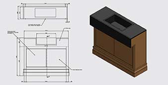 Furniture CAD Drafting