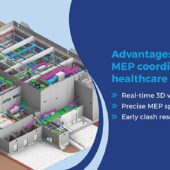 Why do contractors need MEP coordination services for hospital construction projects?