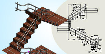 3D Modeling & Fabrication Drawing for Stairlifts, Europe