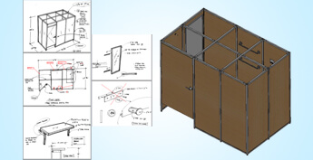 CAD Detailed Drawings & 3D Models for Retail Furniture, UK