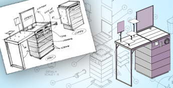 2D Manufacturing Drawings for Retail Furniture, Netherlands