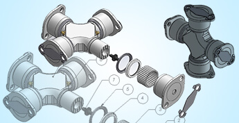 3D CAD Model & Manufacturing Drawings for Automotive Parts, USA