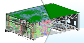 Convert Point Cloud Data to BIM Model for a Commercial Building