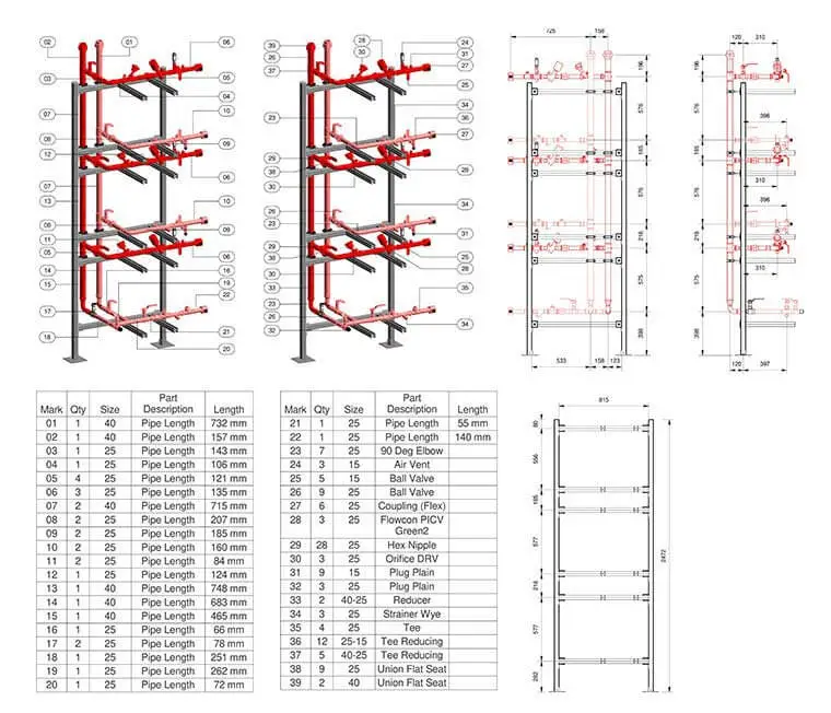 Pipe Spool Drawings