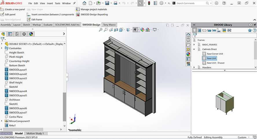 solidworks swood 3d modeling