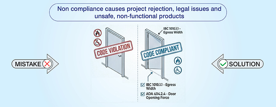 Noncompliance with codes and standards